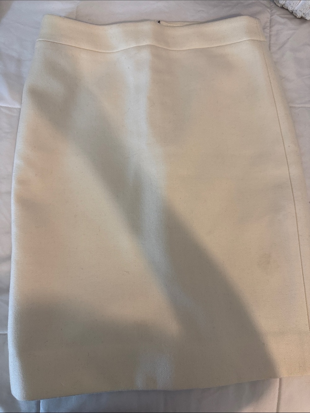 J. Crew Cream Pencil Skirt